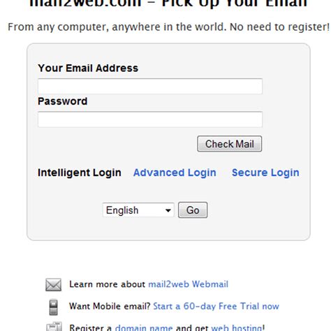 mail2web sign in.